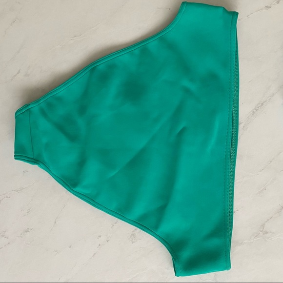 ASOS neoprene bandeau strap bikini in bali green, Size 12 🌊 - Picture 6 of 9